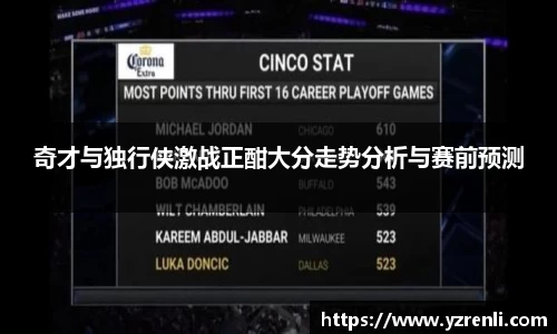 奇才与独行侠激战正酣大分走势分析与赛前预测